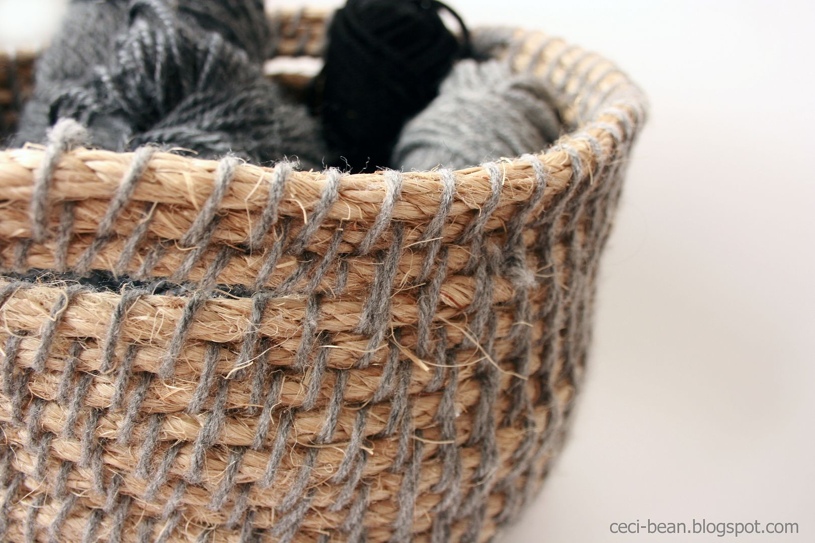 CeciBean DIY Woven Rope Basket
